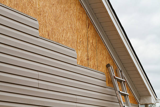 Professional Vinyl Siding technician working in Henrico, NC